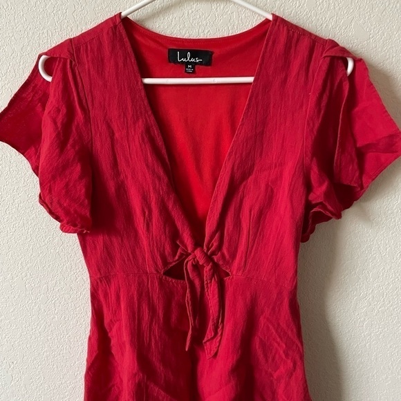 Lulu’s Red Short Dress size medium - Picture 2 of 7